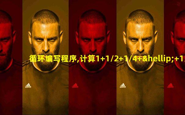 循环编写程序,计算1+1/2+1/4+…+1/50的值