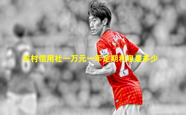 农村信用社一万元一年定期利息是多少