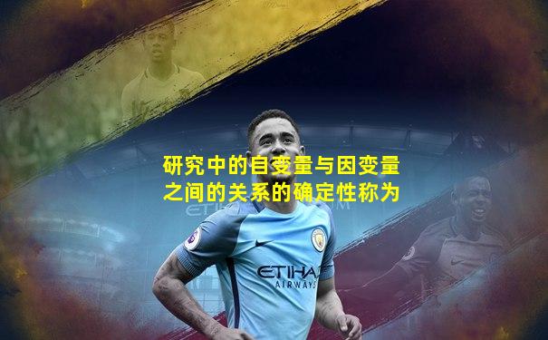 研究中的自变量与因变量之间的关系的确定性称为